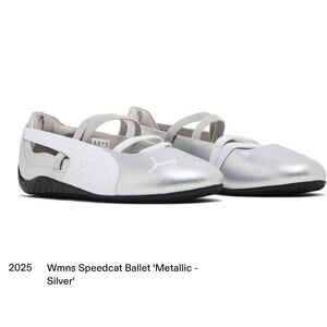 Puma Women’s Speedcat Ballet Sneakers - Metallic Silver